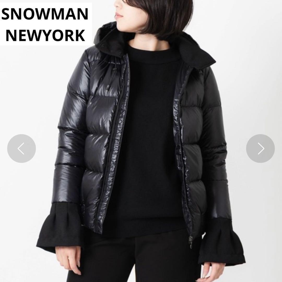 美品 MAN ダウン ジャケット コート スノーマン ニューヨークS 黒