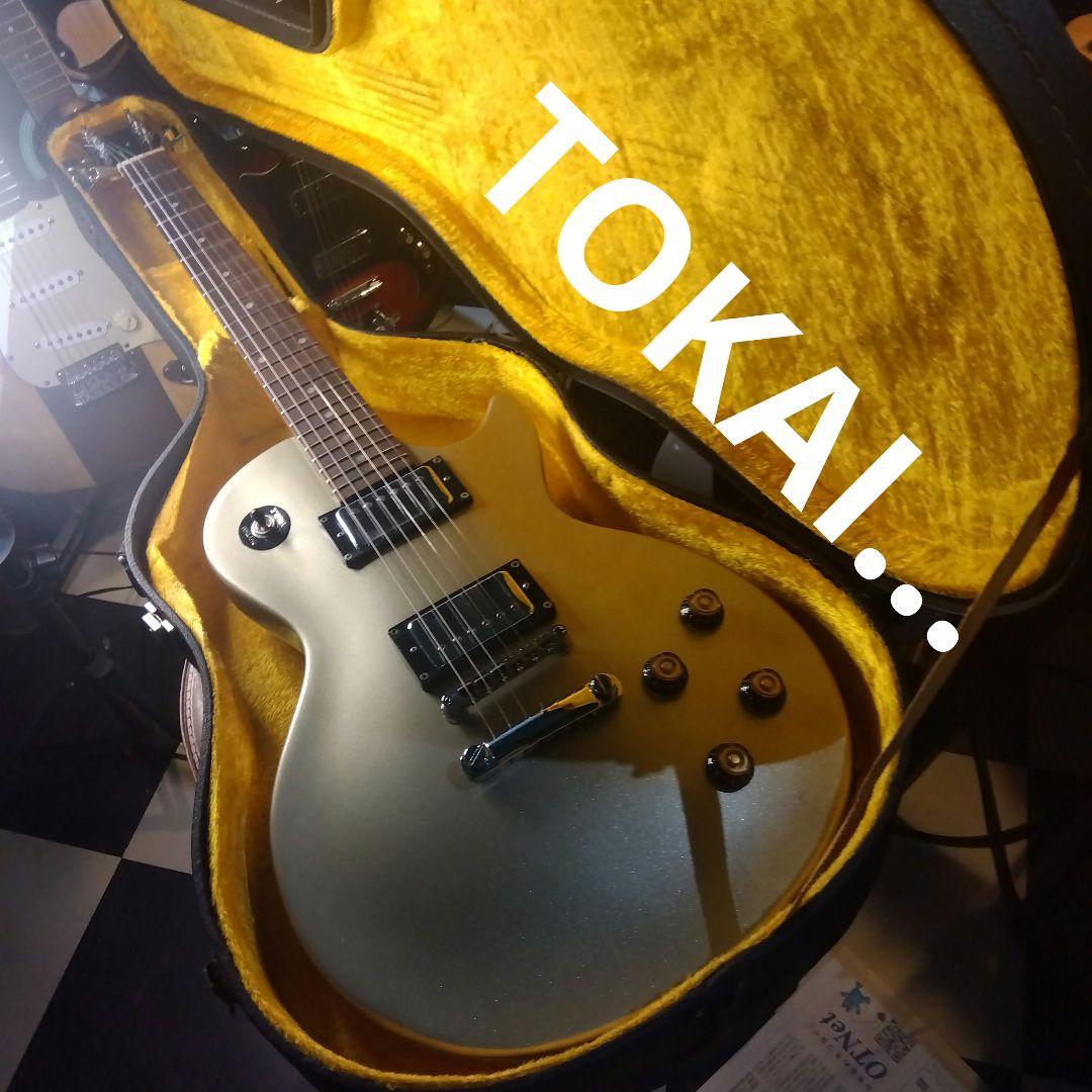 ゴールド エレキギター ！TOKAIレスポールタイプ…
