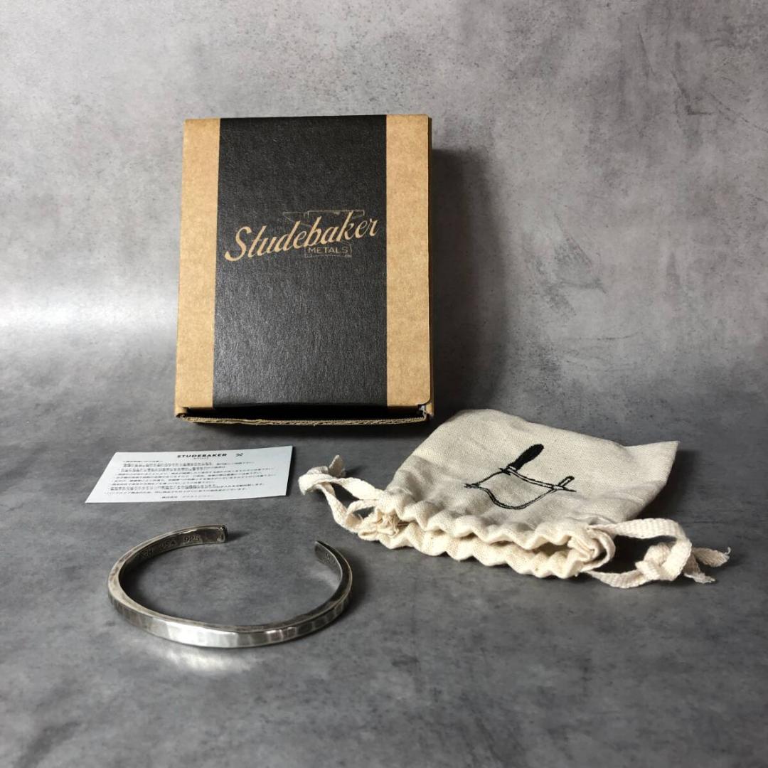 GQ3284◇Studebaker : USA 925シルバーバングル◇M◇