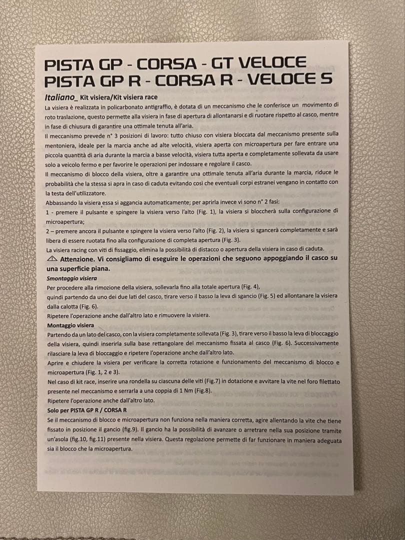憧れの AGV PISTA GP RR FUTURO CARBONIO (SE)