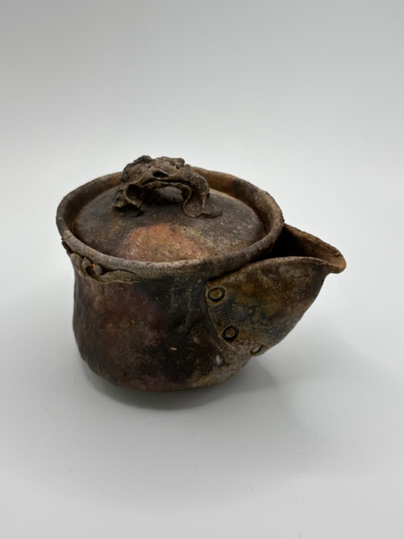 森風来　手捻り宝瓶・急須