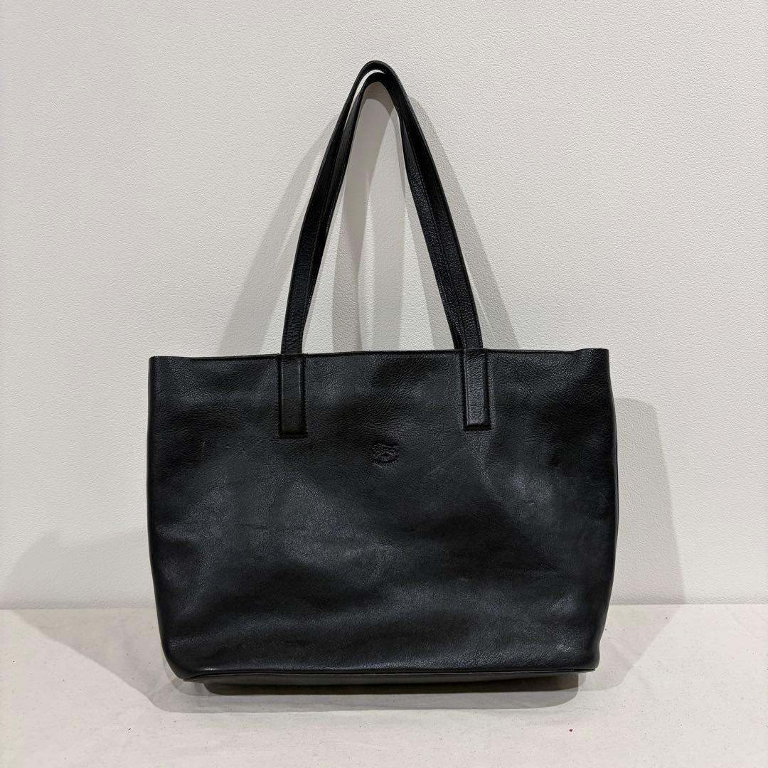 IL BISONTE（イルビゾンテ） オールレザー トートバッグ ブラック