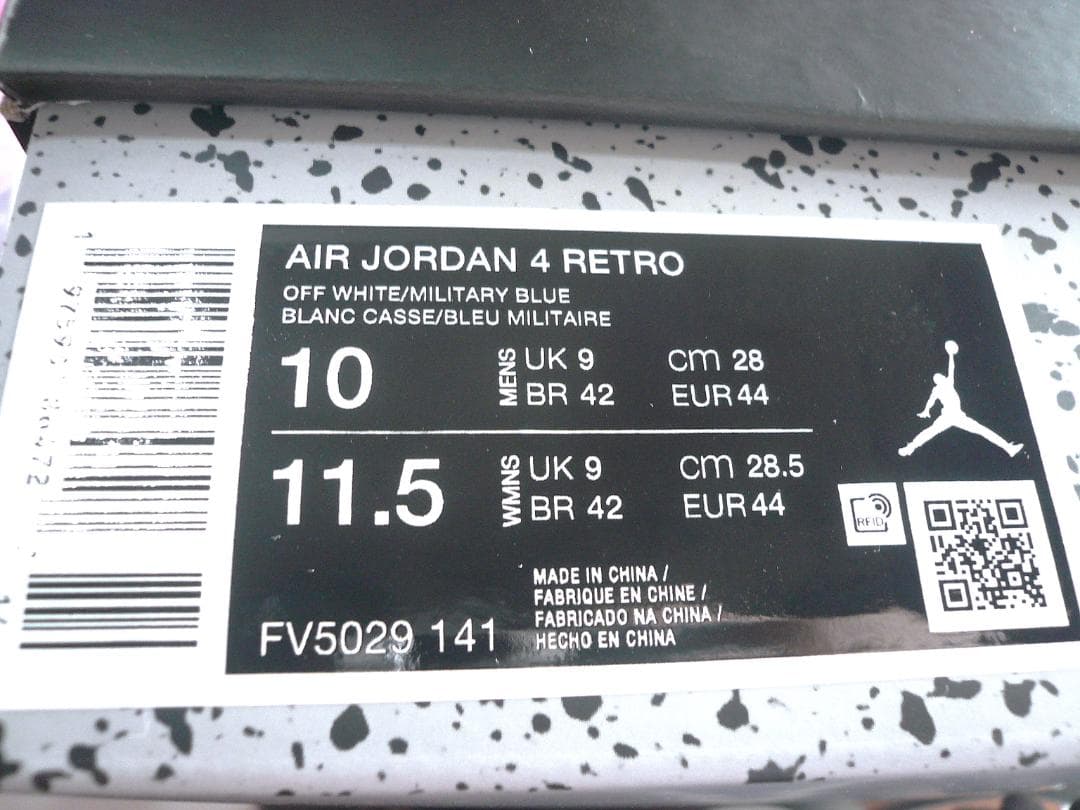 靴 NIKE AIR JORDAN 4 RETRO OG FV5029-141