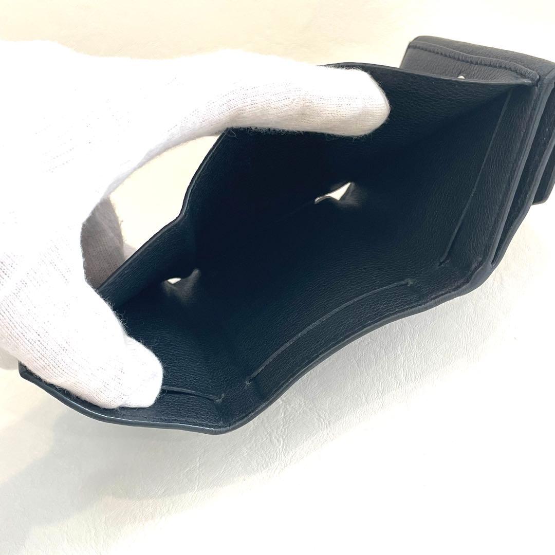 ルイヴィトン ポルトフォイユロックミニ　コンパクト財布　黒　正規品　本物