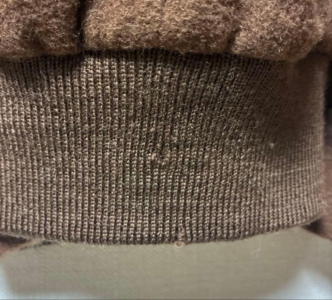 て*ぃ様 Burberry ウール ハリントンジャケット ブラウン ノバチェック