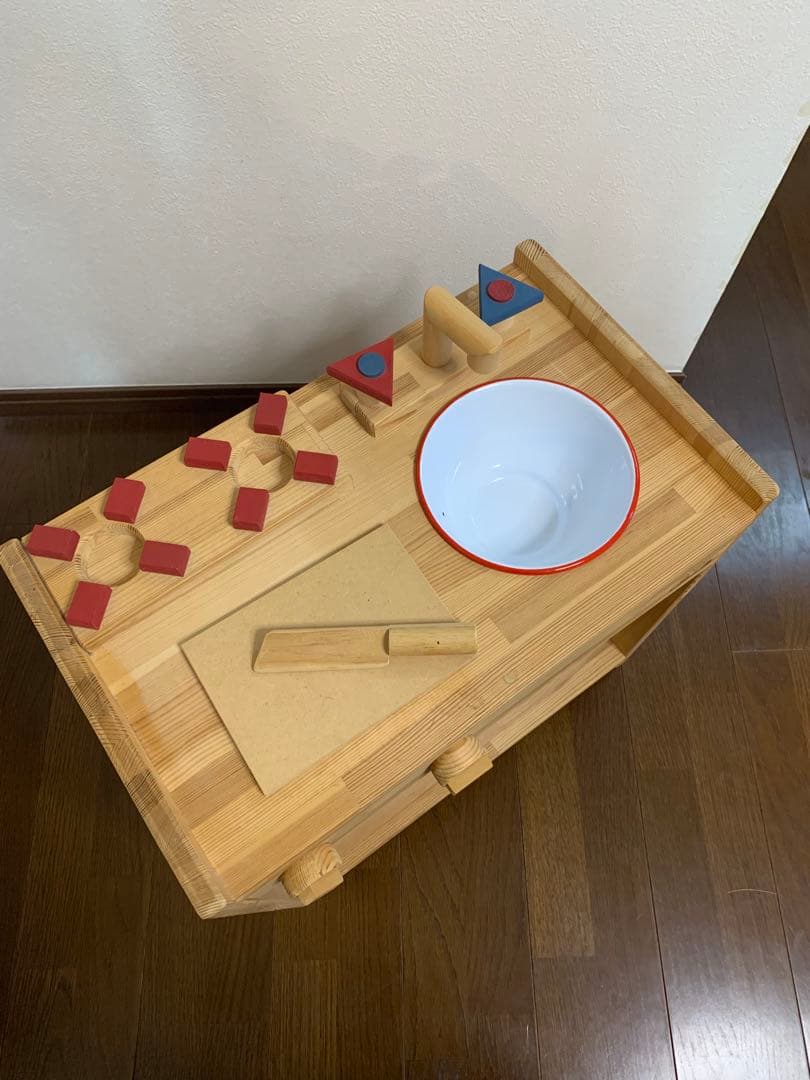 木製ままごとキッチン（棚付き） KHM-C sosion 夢工場