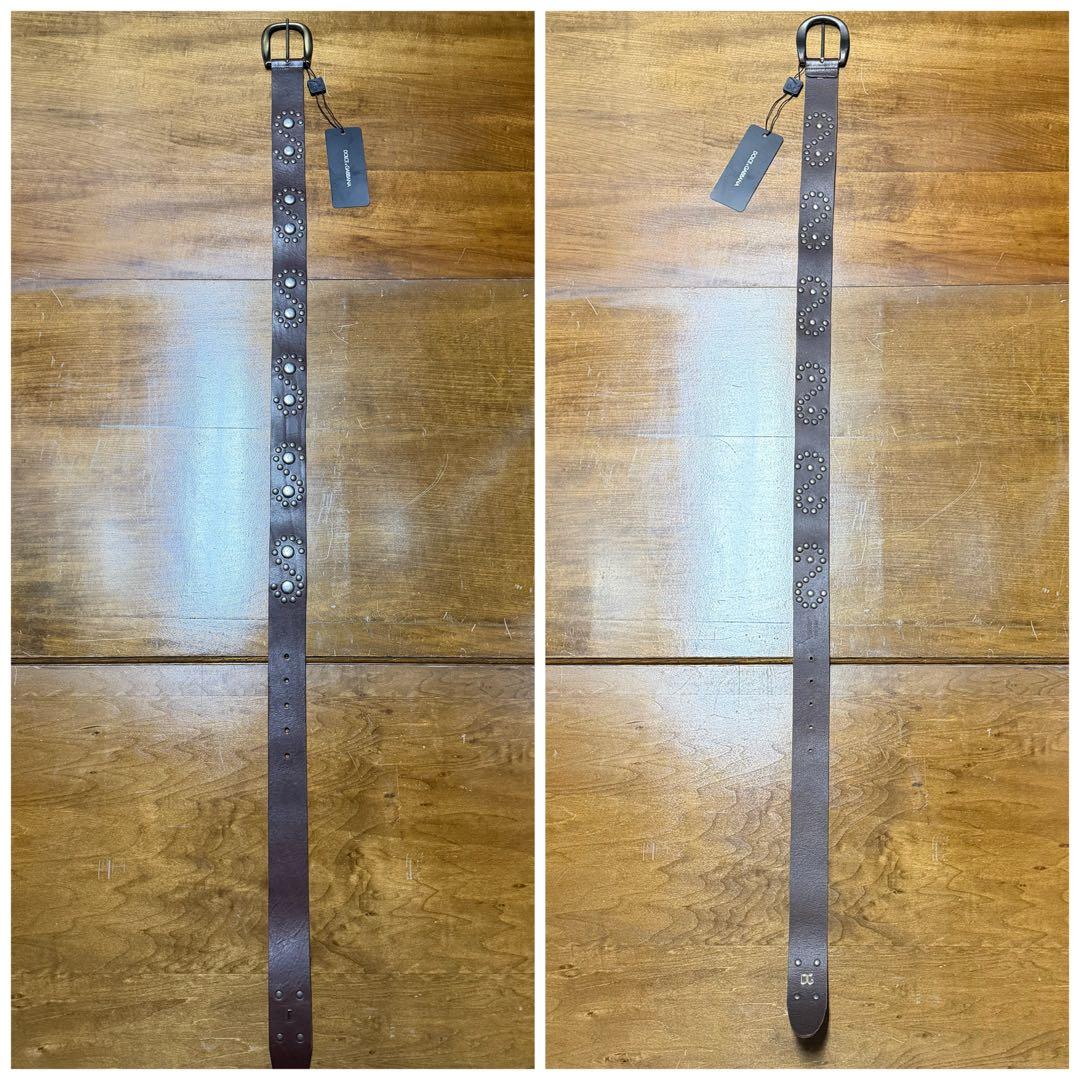 未使用 85サイズ DOLCE&GABBANA スタッズベルト