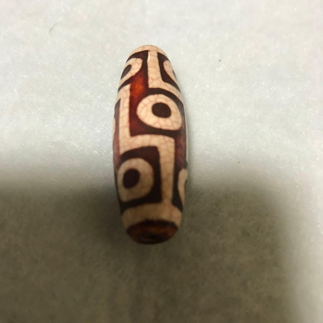 超激レア珍品‼︎ 赤龍紋　九眼天珠　凹凸有り