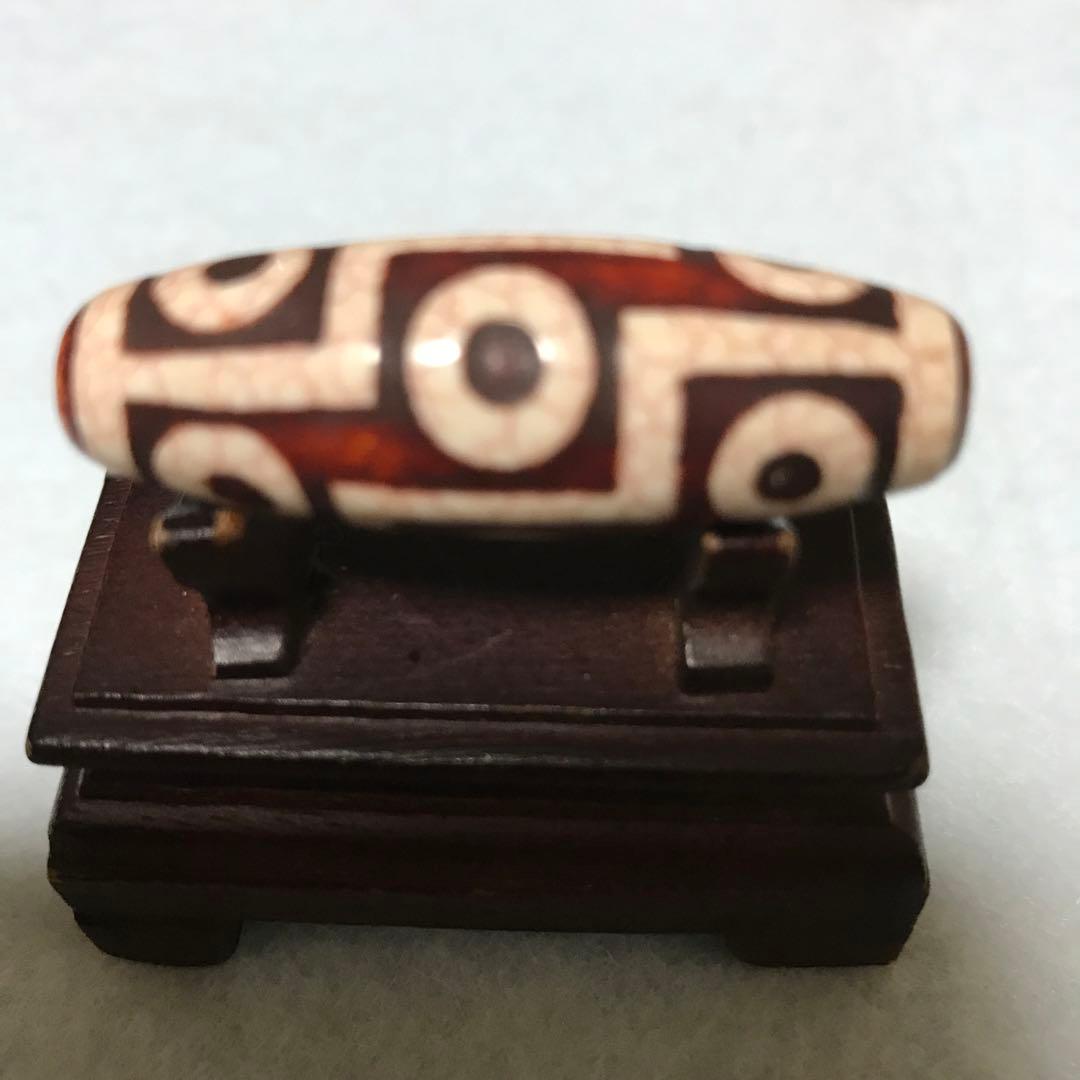 超激レア珍品‼︎ 赤龍紋　九眼天珠　凹凸有り