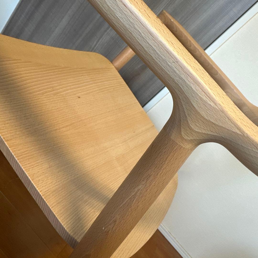 マルニ木工 HIROSHIMA チェアー 深澤直人　ヒロシマ　「溶ける」背もたれ