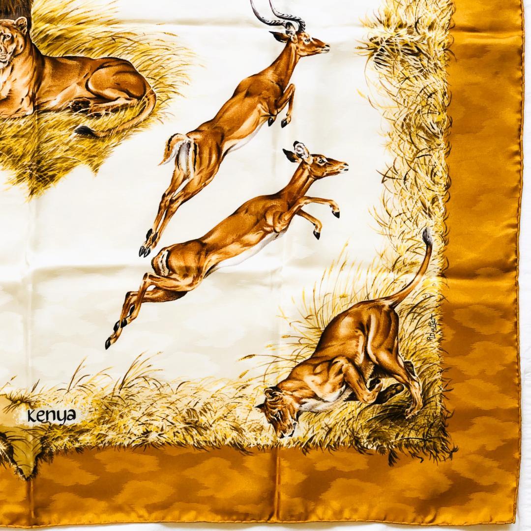 HERMES エルメス カレ90 ケニア Kenya スカーフ