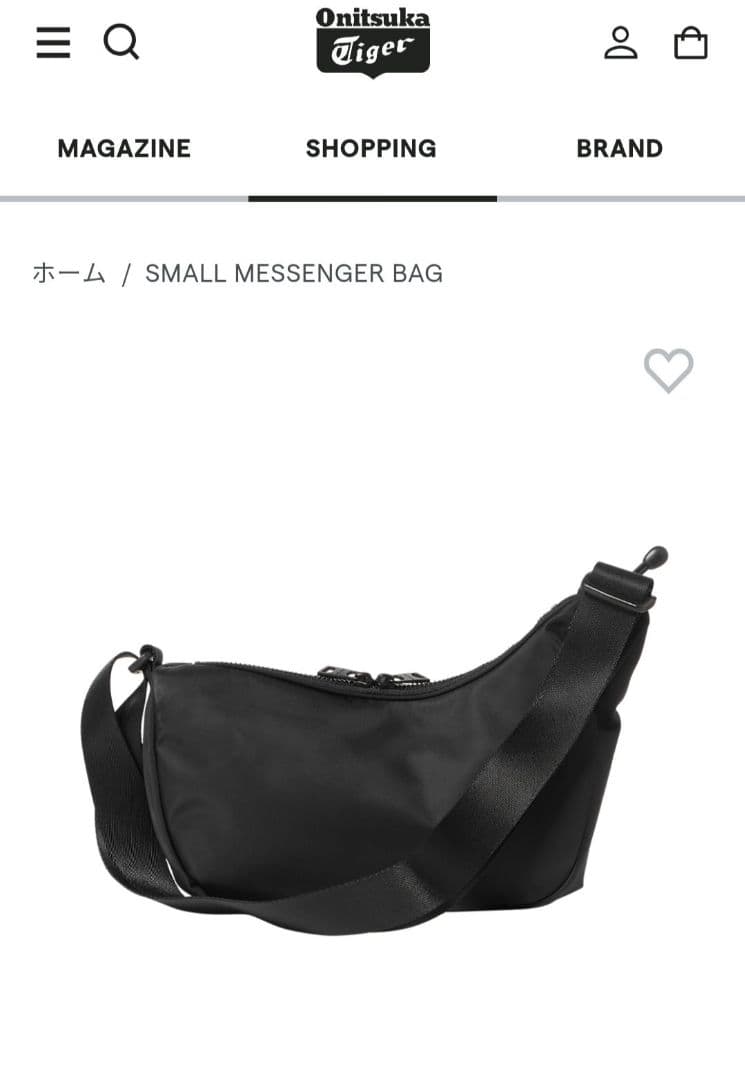 オニツカタイガー　ショルダーバック　ユニセックス