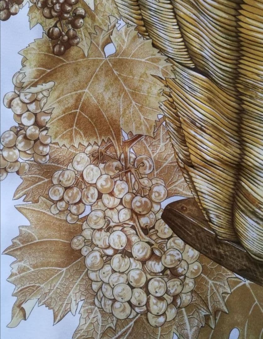 エルメス　HERMES　スカーフ　カレ90　葡萄の収穫