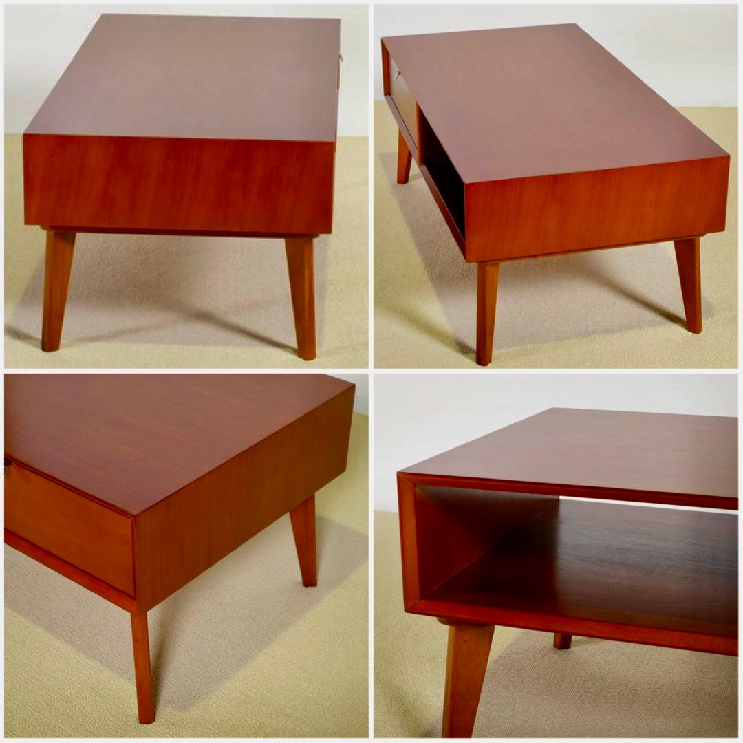 D 新品 北欧 ローテーブル リビングテーブル 木製 テーブル 机 座卓 収納