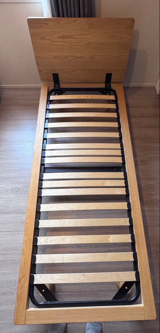 無印良品 木製ベッドフレーム オーク材　スモール１台　たのメル便