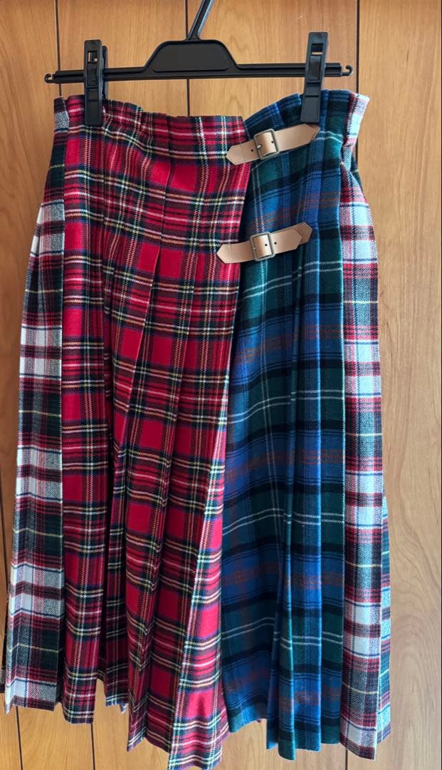 チェック柄プリーツスカート PINK HOUSE