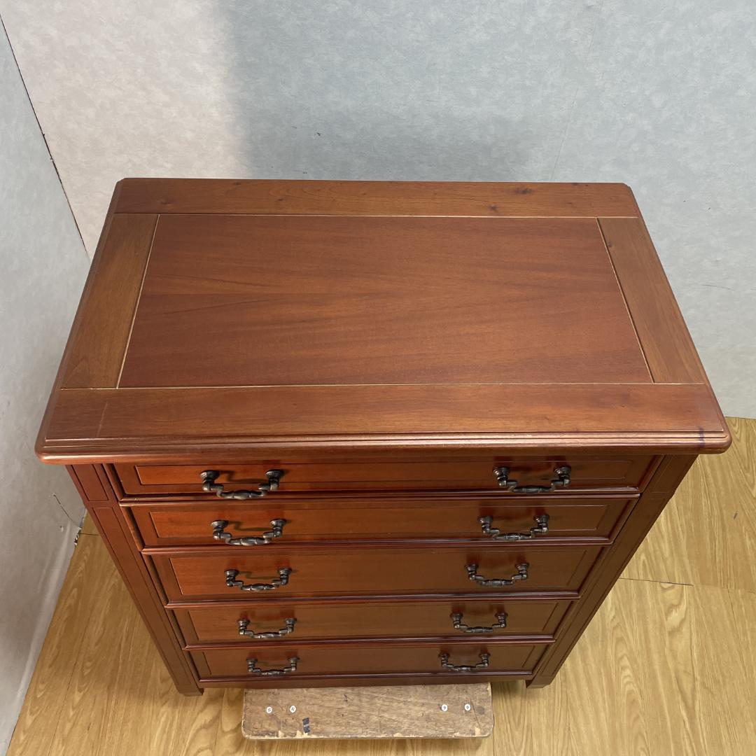 K☆154 　アンティーク調　チェスト５段