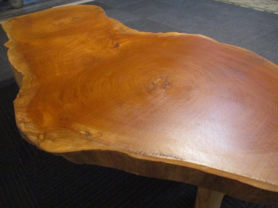 # 1534■　欅　ケヤキ　丸テーブル　輪切り　テーブル　ローテーブル　座卓