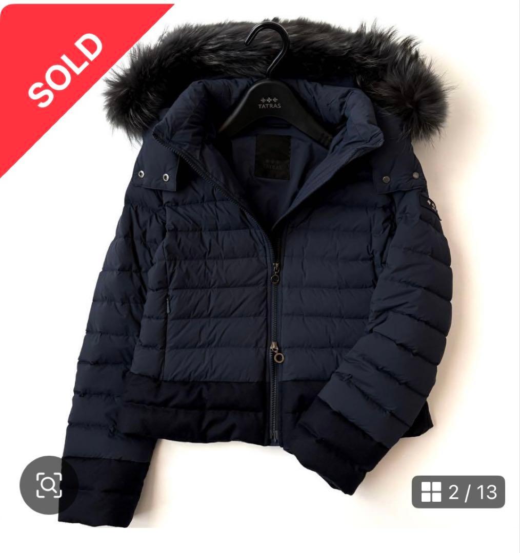 TATRAS VARENAタトラス ヴァレナ ダウンジャケット ショート 紺 L