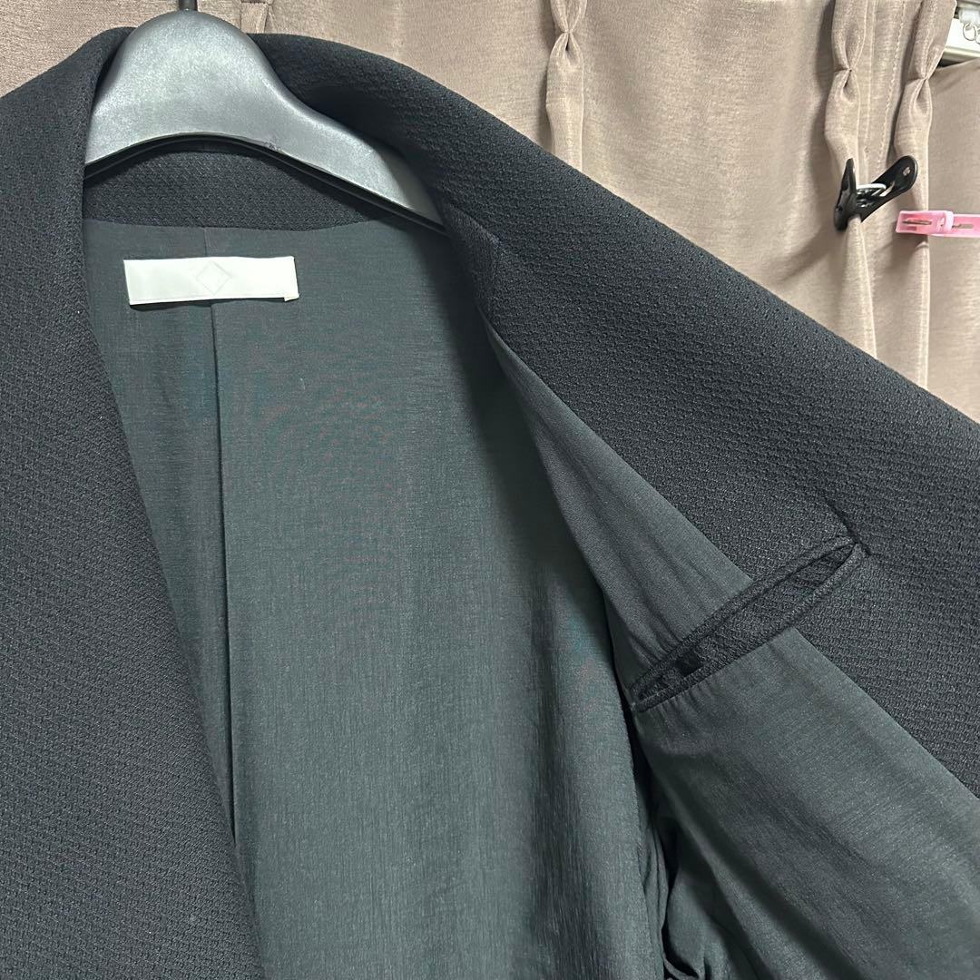 美品　ETHOSENS　エトセンス　コート　ブラック　サイズ2(M)　春服