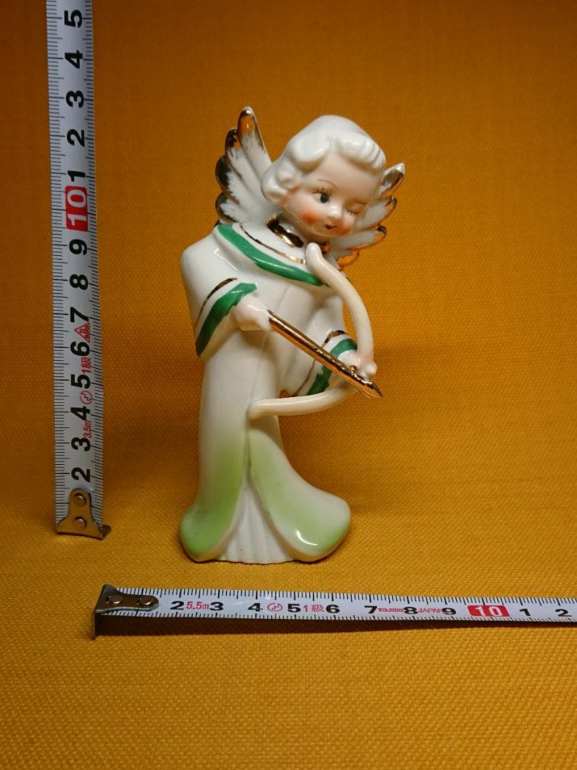 【美品】人形　天使　陶器　オブジェ　置物　インテリア　工芸品　美術品　A2852