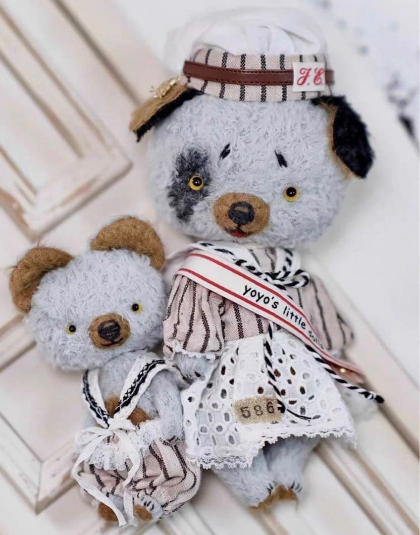 困り顔のワンワン 犬 アーティストベア 海外作家様 ハンドメイド ぬいぐるみ
