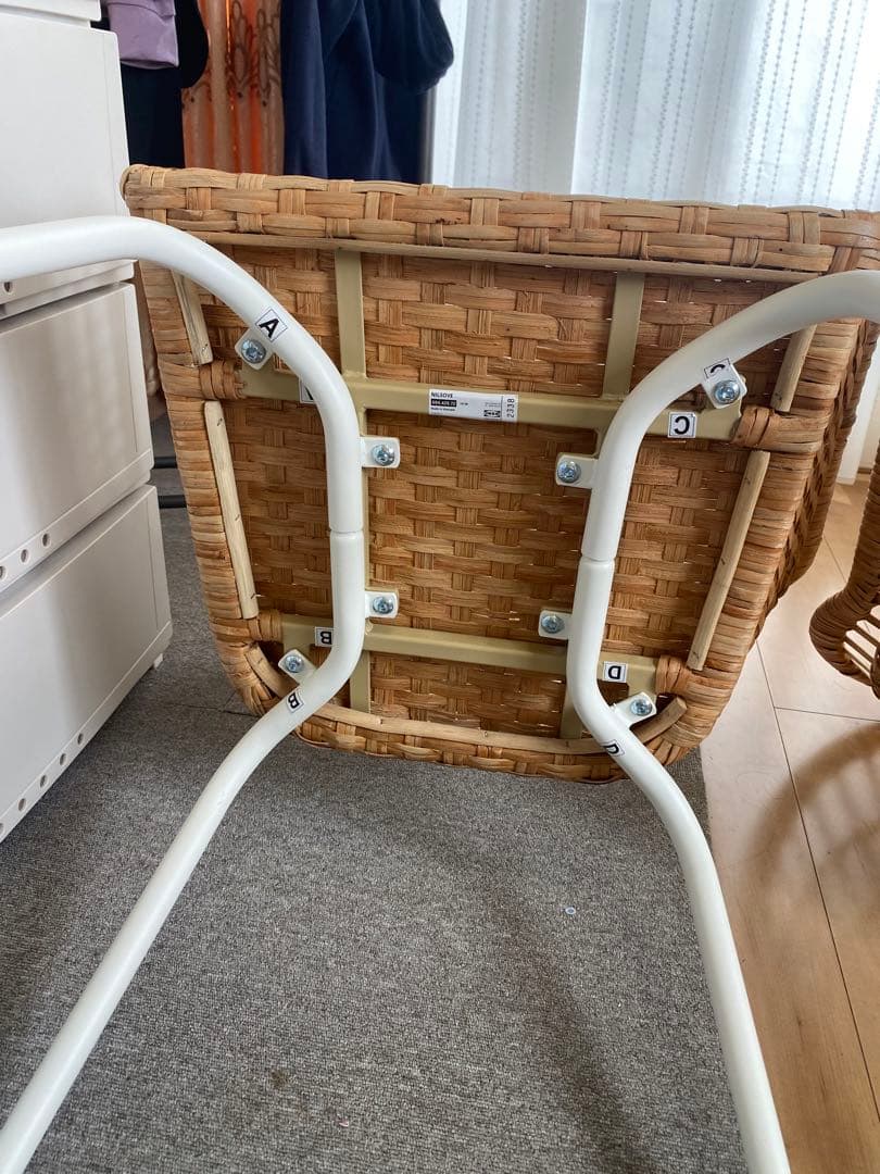 IKEA NILSOVE ニルソーヴェ　ラタン　チェア 2脚セット