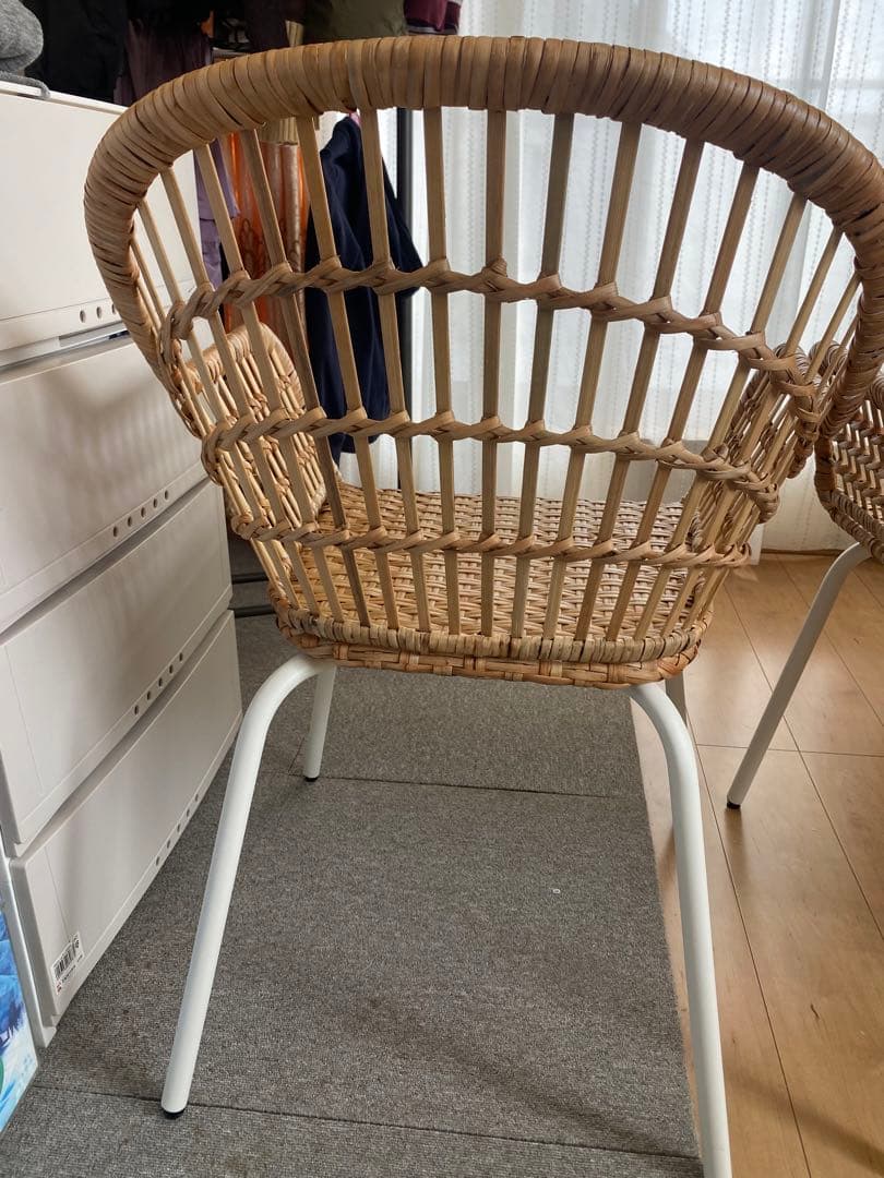 IKEA NILSOVE ニルソーヴェ　ラタン　チェア 2脚セット