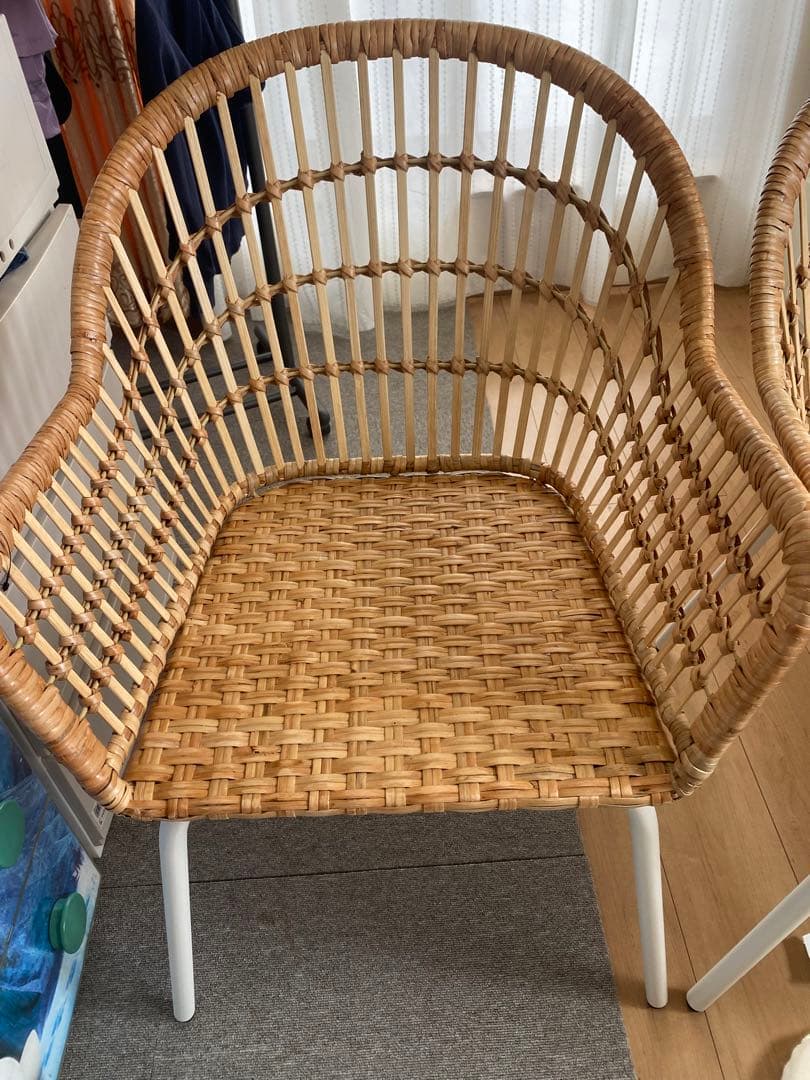 IKEA NILSOVE ニルソーヴェ　ラタン　チェア 2脚セット