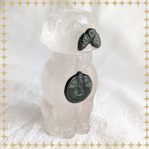 ✧手掘り ブラジル産 ガーデンクォーツ 犬 お金✧