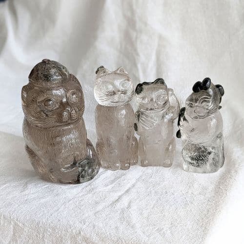 ✧手掘り ブラジル産 ガーデンクォーツ 犬 お金✧