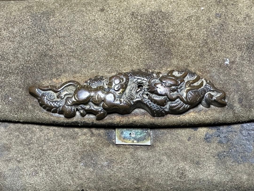 煙管入　根付　饅頭　キセル入れ　時代物 煙草道具　天然素材　アンティーク　骨董