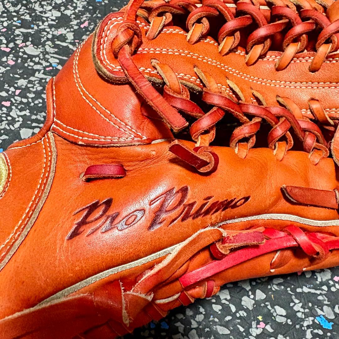 ローリングス プロプリモ 和牛レザー 硬式用 外野手用 グローブ レッドオレンジ