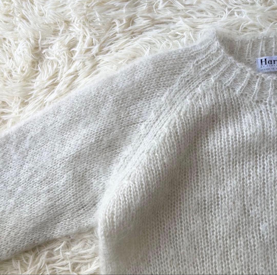 Harley OF SCOTLAND　モヘヤ　ウール混　ニット　セーター