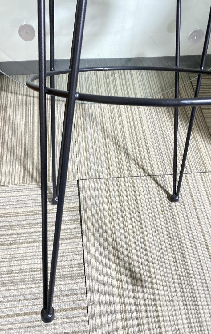 TOHMA リゾネア カフェテーブル サイドテーブル ラタン調・丸型・ガラス