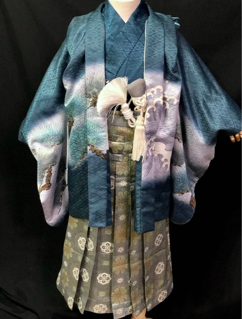 七五三 5歳　男の子　兜　龍　羽織　着物　袴　セット　男児　753 五歳