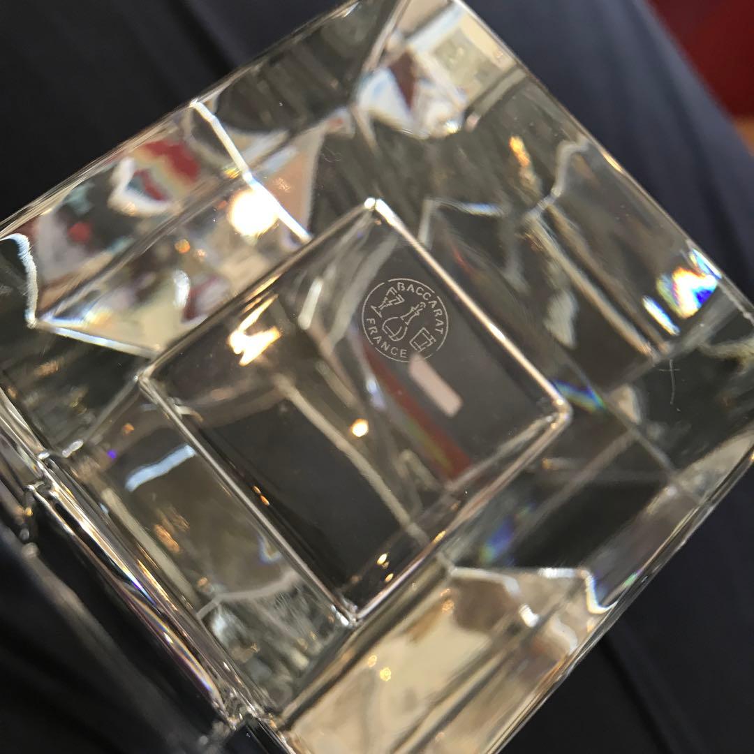 【未使用】Baccarat クリスタル花瓶 モダンデザイン シール付 ボックス入