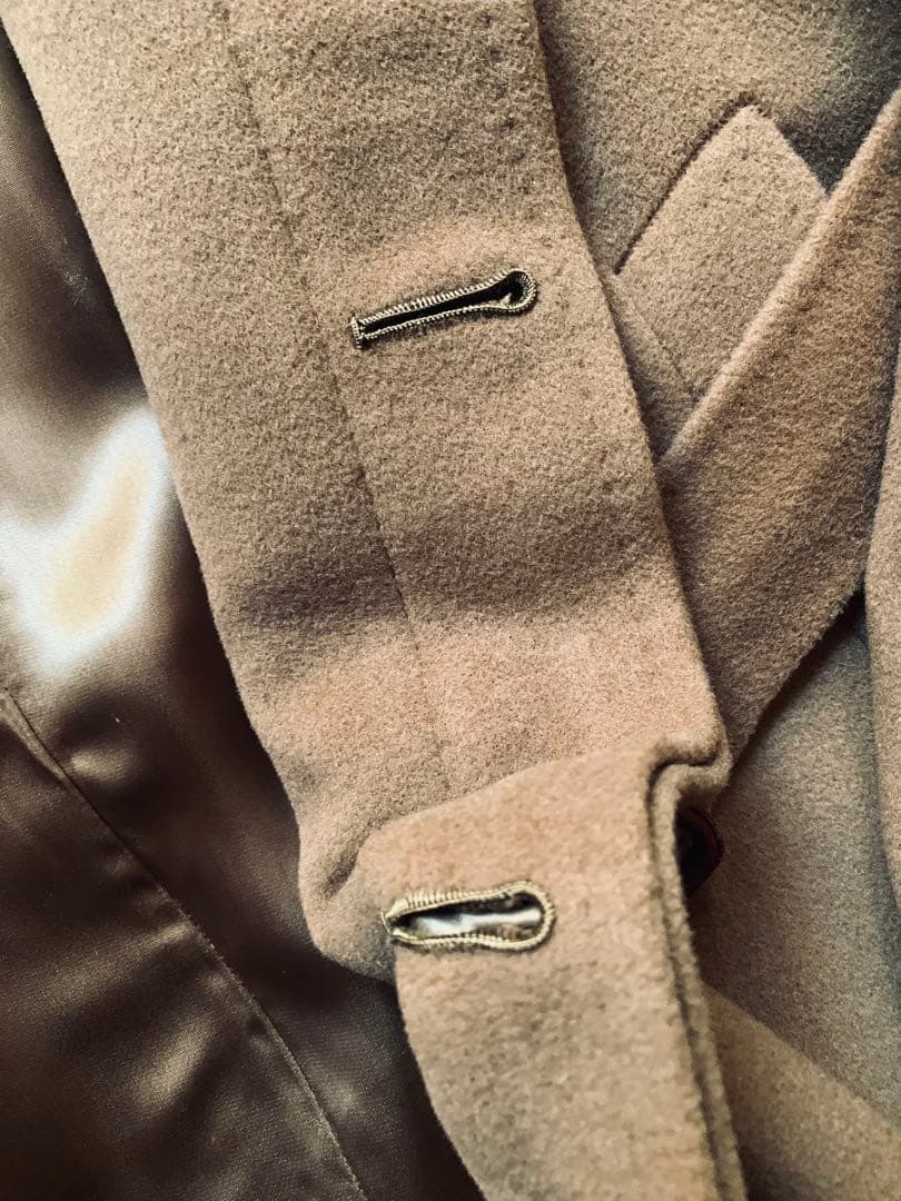 ANGELO SANTAGOSTINO 色気漂うベルテッドコート　肉厚　伊製