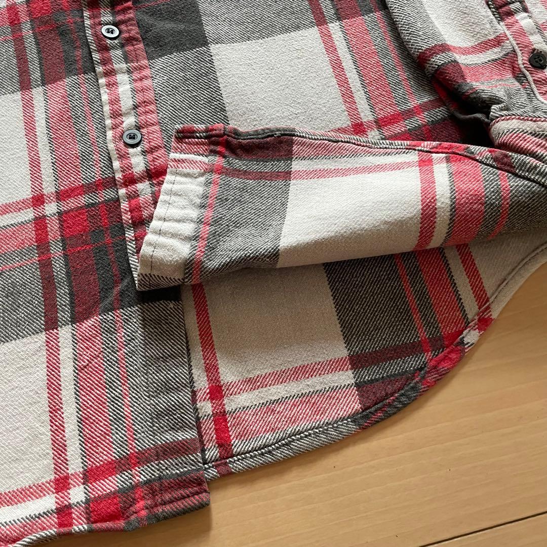 70s 80s FIVE BROTHER ヘビーネルシャツ ブロックチェック