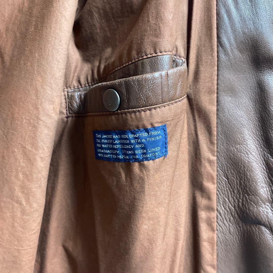 Polo by Ralph Lauren フード付きレザージャケット M