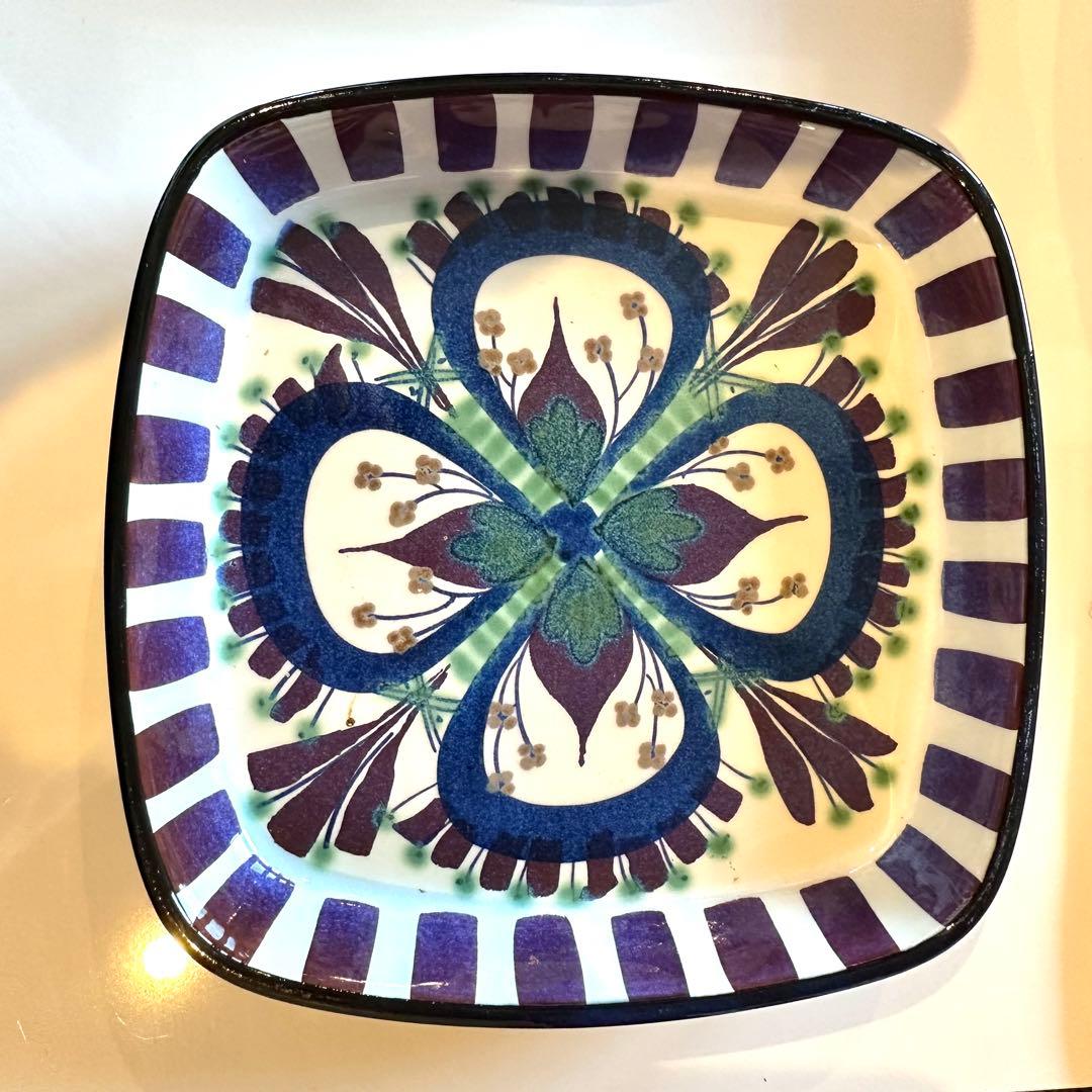 北欧ヴィンテージロイヤルコペンハーゲン テネラトレイ(中)17cm 角皿