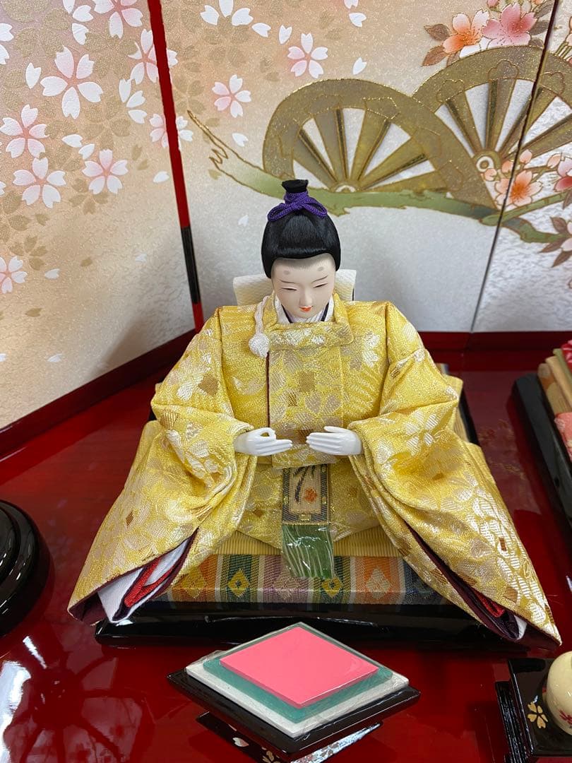 東京久月　親王五人飾り収納用三段セット・間口約６０×奥行約４６×高さ約６１㎝