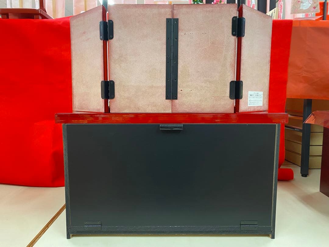 東京久月　親王五人飾り収納用三段セット・間口約６０×奥行約４６×高さ約６１㎝