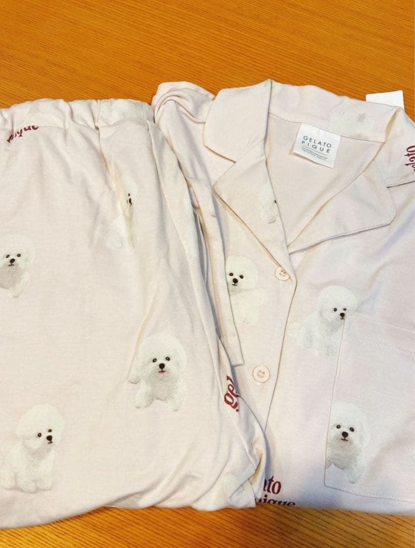 新品タグ付き　ジェラートピケ　ビションフリーゼ　ルームウェア上下セット