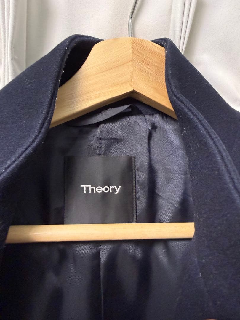 Theory ネイビー チェスターコート