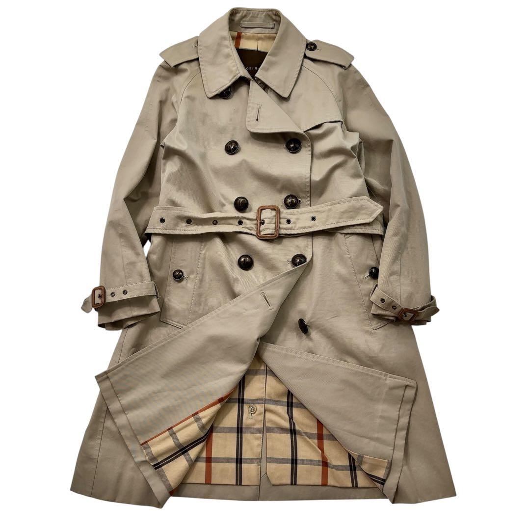 【美品】MACKINTOSH マッキントッシュ　トレンチコート ロング　ロゴ