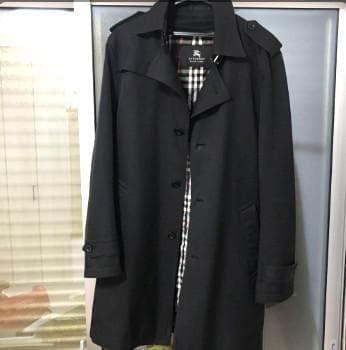 Burberry Black Label ブラック トレンチコート XL