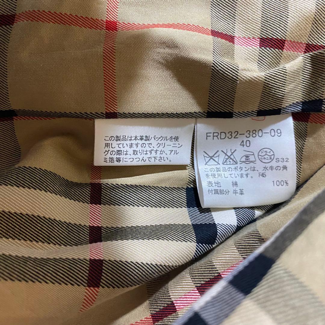 BURBERRY LONDONノバチェック トレンチコート 黒 size40