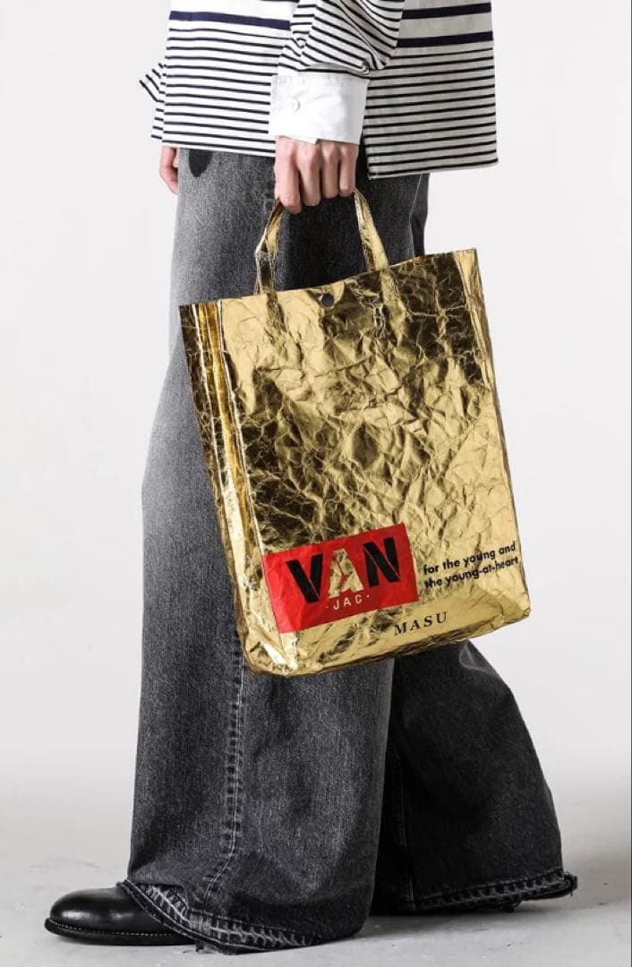 タグ付未使用MASU X VAN JAC Shopping Bag （Gold）