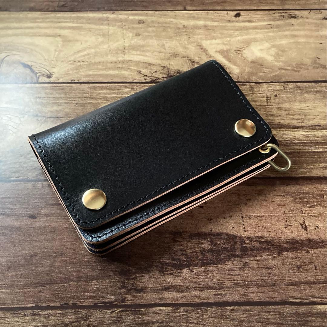 【天然水】ホースバット ミドルトラッカーウォレット【お札を折らずに収納】